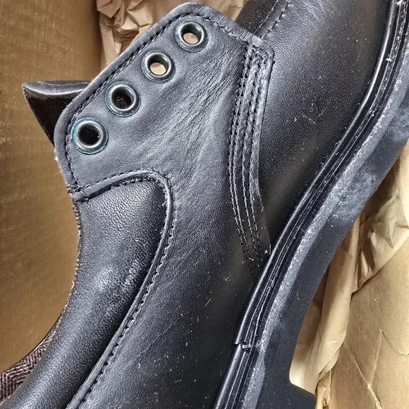 Red Wing Steel Toe Oxford Work Shoes Mens Size 7 D‎ Black SuperSole Made USA NEW